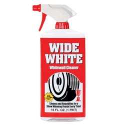 Spray WIDE WHITE nettoyant pneus à flanc blanc   473 ml (1 PINT / 16 FL OZ)