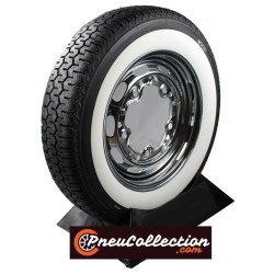 pneu Michelin 165R15 86S XZX flanc blanc de 55mm ( 2 1/8')