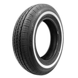 classic car tire with white wall
