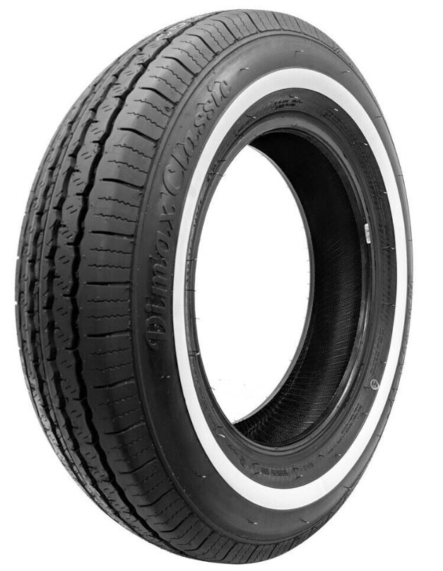 pneu Radar 165R15 86H Dimax classic flanc blanc 20mm ( 0,8